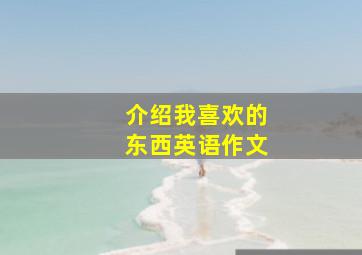 介绍我喜欢的东西英语作文