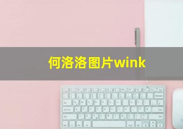 何洛洛图片wink