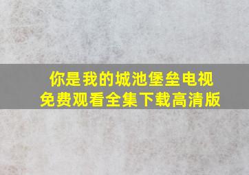 你是我的城池堡垒电视免费观看全集下载高清版