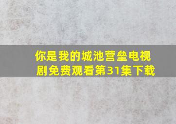 你是我的城池营垒电视剧免费观看第31集下载