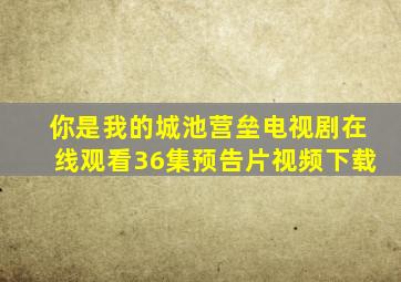 你是我的城池营垒电视剧在线观看36集预告片视频下载