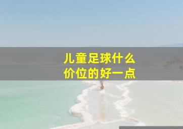 儿童足球什么价位的好一点