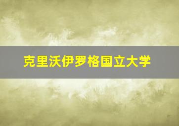 克里沃伊罗格国立大学