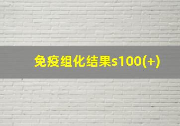 免疫组化结果s100(+)