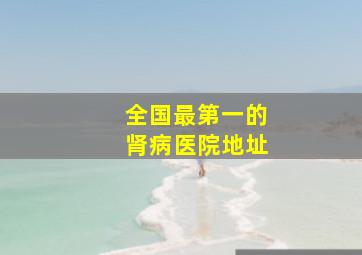 全国最第一的肾病医院地址