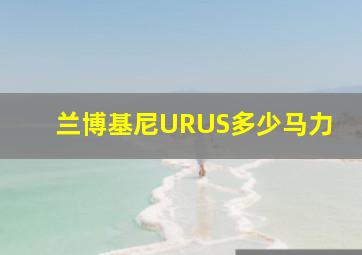 兰博基尼URUS多少马力