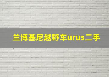 兰博基尼越野车urus二手