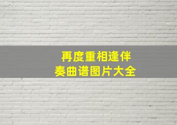 再度重相逢伴奏曲谱图片大全