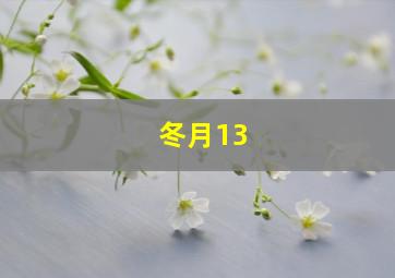 冬月13