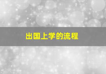 出国上学的流程