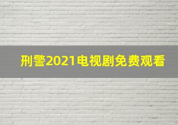 刑警2021电视剧免费观看