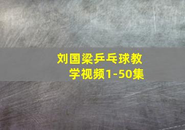 刘国梁乒乓球教学视频1-50集