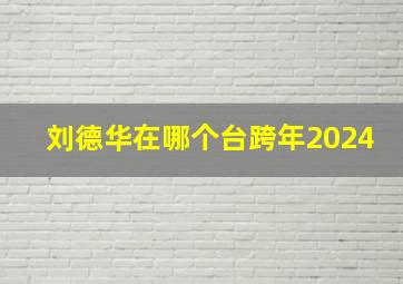 刘德华在哪个台跨年2024