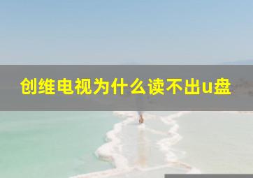 创维电视为什么读不出u盘