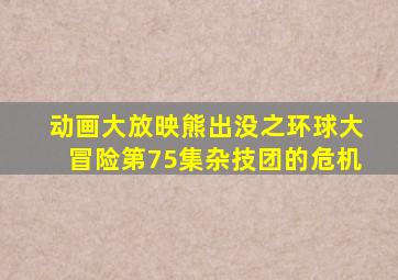 动画大放映熊出没之环球大冒险第75集杂技团的危机