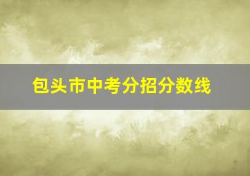 包头市中考分招分数线