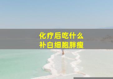 化疗后吃什么补白细胞胖瘦