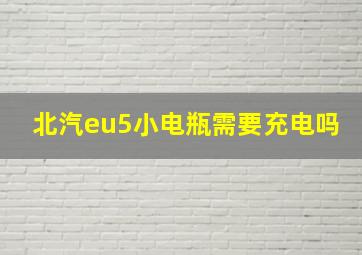 北汽eu5小电瓶需要充电吗