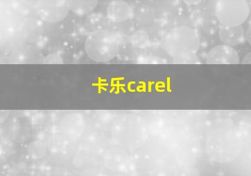 卡乐carel