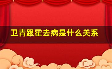 卫青跟霍去病是什么关系