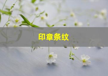 印章条纹