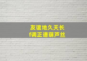 友谊地久天长f调正谱葫芦丝