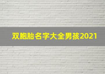 双胞胎名字大全男孩2021