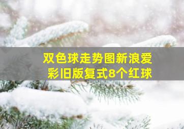 双色球走势图新浪爱彩旧版复式8个红球