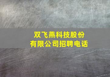 双飞燕科技股份有限公司招聘电话