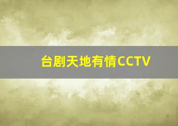 台剧天地有情CCTV