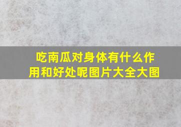 吃南瓜对身体有什么作用和好处呢图片大全大图