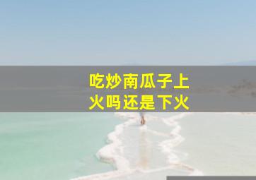 吃炒南瓜子上火吗还是下火