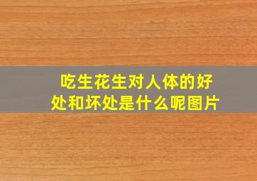 吃生花生对人体的好处和坏处是什么呢图片