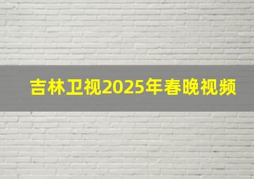 吉林卫视2025年春晚视频