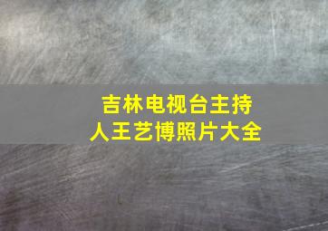 吉林电视台主持人王艺博照片大全