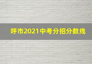 呼市2021中考分招分数线