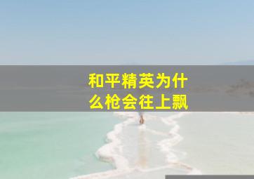 和平精英为什么枪会往上飘