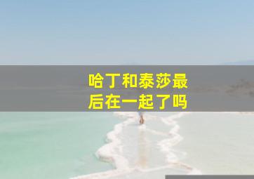 哈丁和泰莎最后在一起了吗