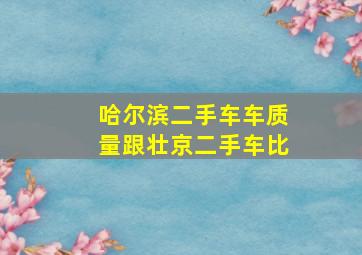 哈尔滨二手车车质量跟壮京二手车比