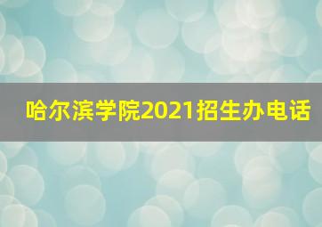 哈尔滨学院2021招生办电话