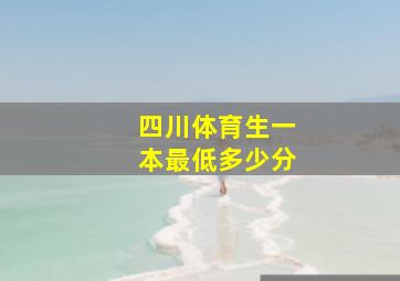 四川体育生一本最低多少分