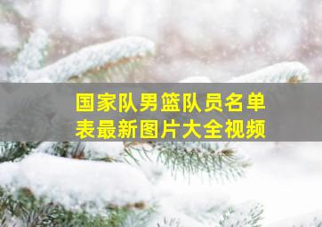 国家队男篮队员名单表最新图片大全视频