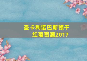 圣卡利诺巴斯顿干红葡萄酒2017