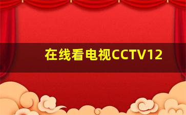 在线看电视CCTV12