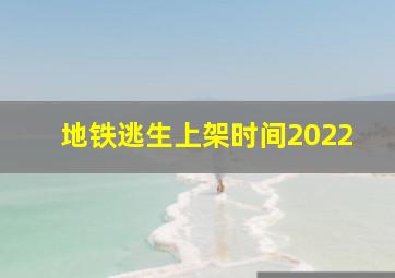 地铁逃生上架时间2022