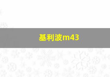 基利波m43