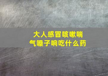 大人感冒咳嗽喘气嗓子响吃什么药