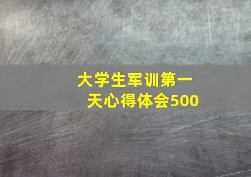 大学生军训第一天心得体会500