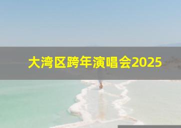 大湾区跨年演唱会2025