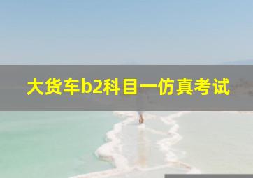 大货车b2科目一仿真考试